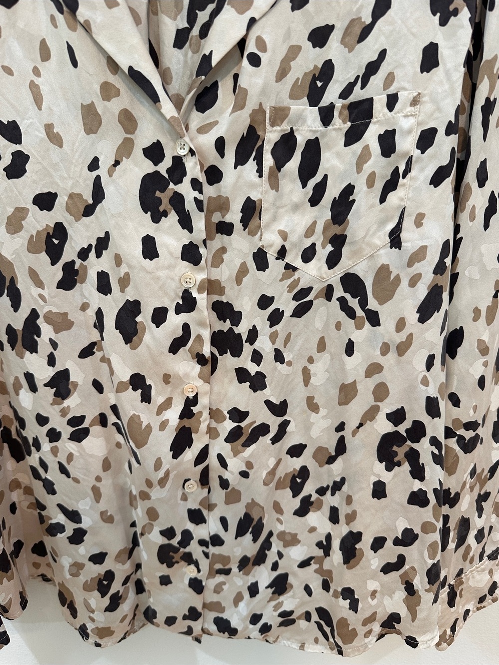 Rails White Animal-Print Button-Down Blouse - Picture 7 of 11